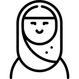 donna araba icona