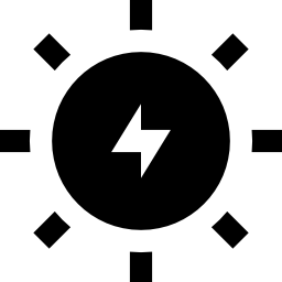 energía solar icono