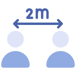 distanciamento social Ícone