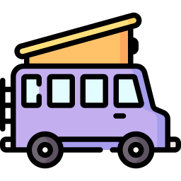 Camper van icon