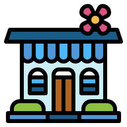 Flower shop icon