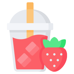jus de fraise Icône