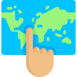 geografía icono