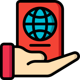 kontrola paszportowa ikona