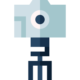 Camera tripod icon