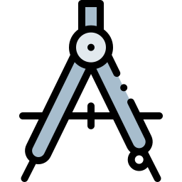 Drawing compass icon