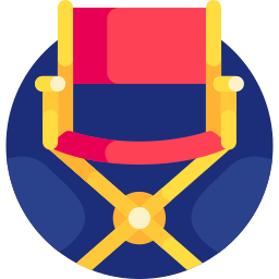 director de la silla icono