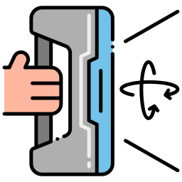 handscanner voor 3d-printen icoon