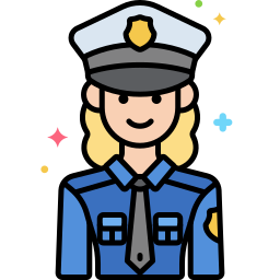 Женщина-полицейский иконка