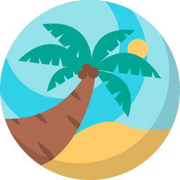Пляжный отдых иконка
