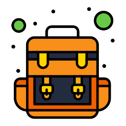 Travel bag icon