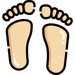 Wash feet icon