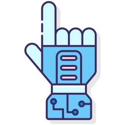 Robot hand icon