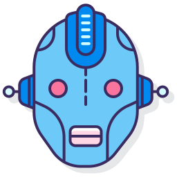 Robot man icon