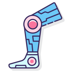 Robot leg icon