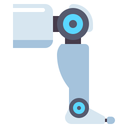 Robot leg icon