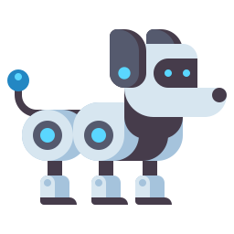 Robotic dog icon