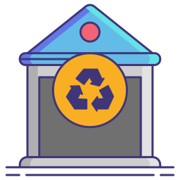 centro di riciclaggio icona