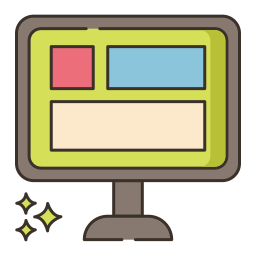 Desktop computer icon