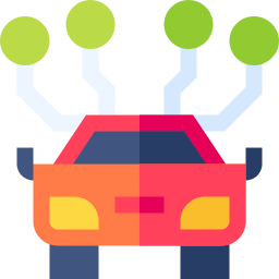 Electric car icon