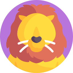 león cobarde icono