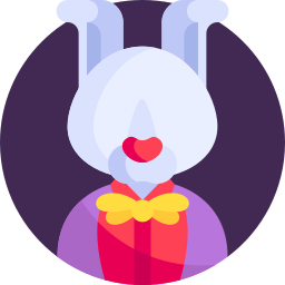 conejo blanco icono