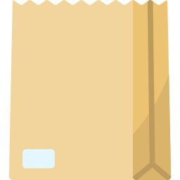 sac en papier Icône