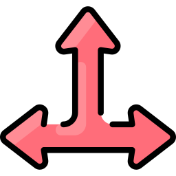 señal de dirección icono