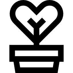 roślina miłości ikona