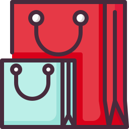 Shopping bags icon