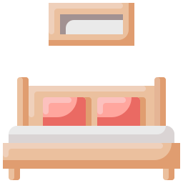 cama matrimonial icono