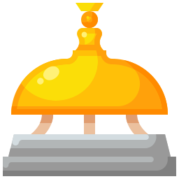 dzwonek biurkowy ikona