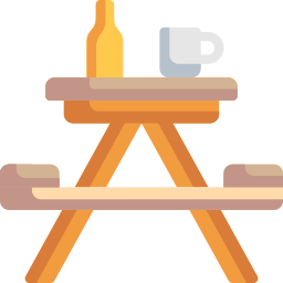 Стол для пикника иконка