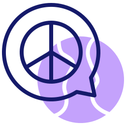 Peace sign icon