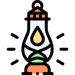 Oil lamp icon