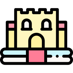 Inflatable castle icon