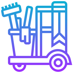 Cleaning cart icon