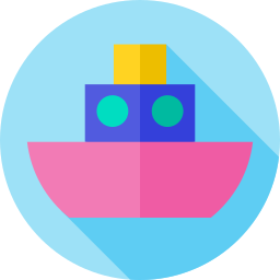 barco de juguete icono