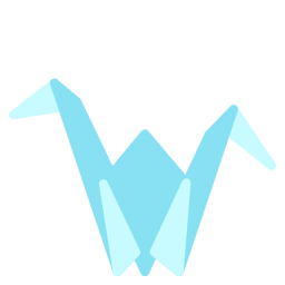 Origami animal icon