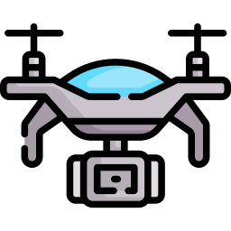 Camera drone icon