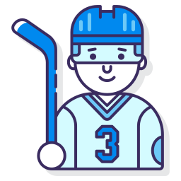 Hockey player icon