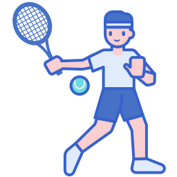 Tennis player icon
