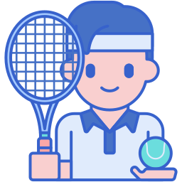 Tennis player icon