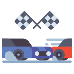 Racing car icon