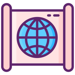 World map icon