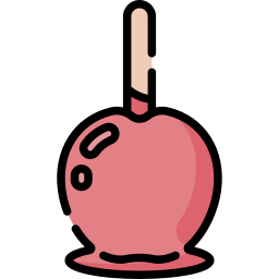 manzana de caramelo icono