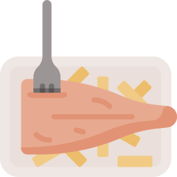 ryba z frytkami ikona