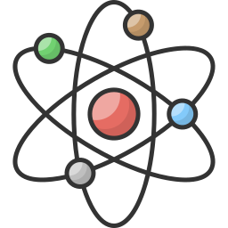 estructura atomica icono