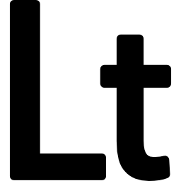 Lithuania litas currency symbol icon
