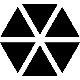 hexágono poligonal icono